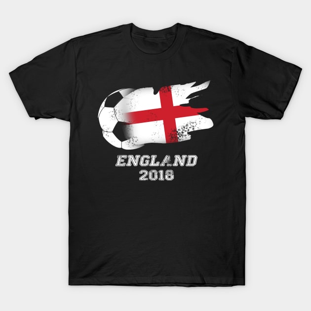 England 2018 Soccer Championship Football T-Shirt by MasliankaStepan